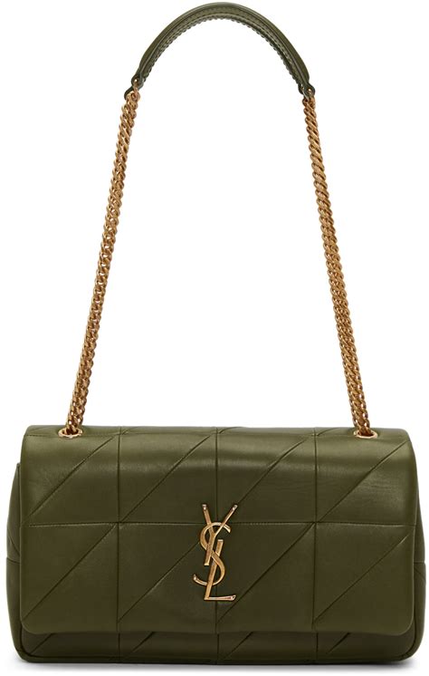 black and gold ysl purse